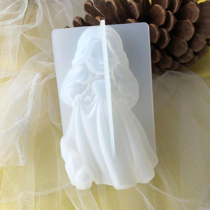 Soap Making Ins - 3D carino principessa candela in silicone
