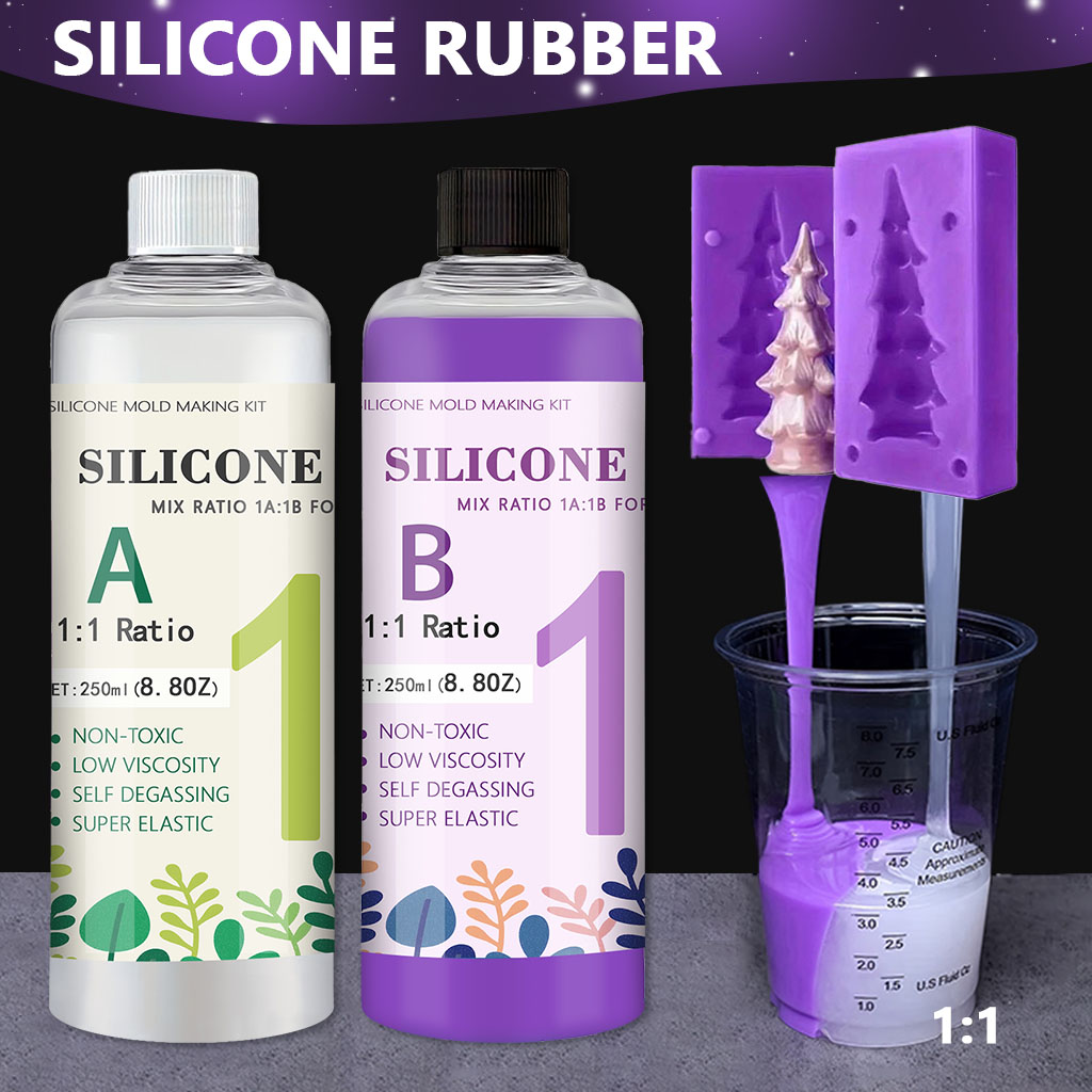 Soap Making Kit For Beginners - Gomma Siliconica Liquida Viola da 500g,