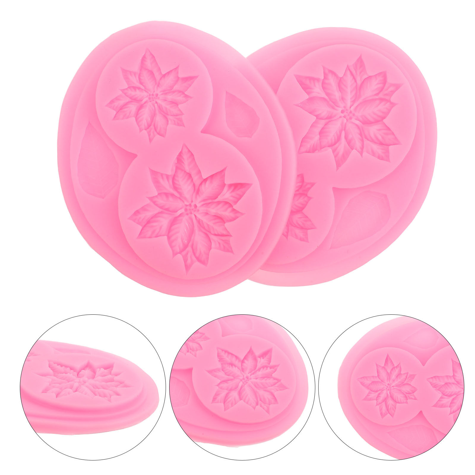 Soap Making Ins - 2 Stampi in Silicone Floreali per