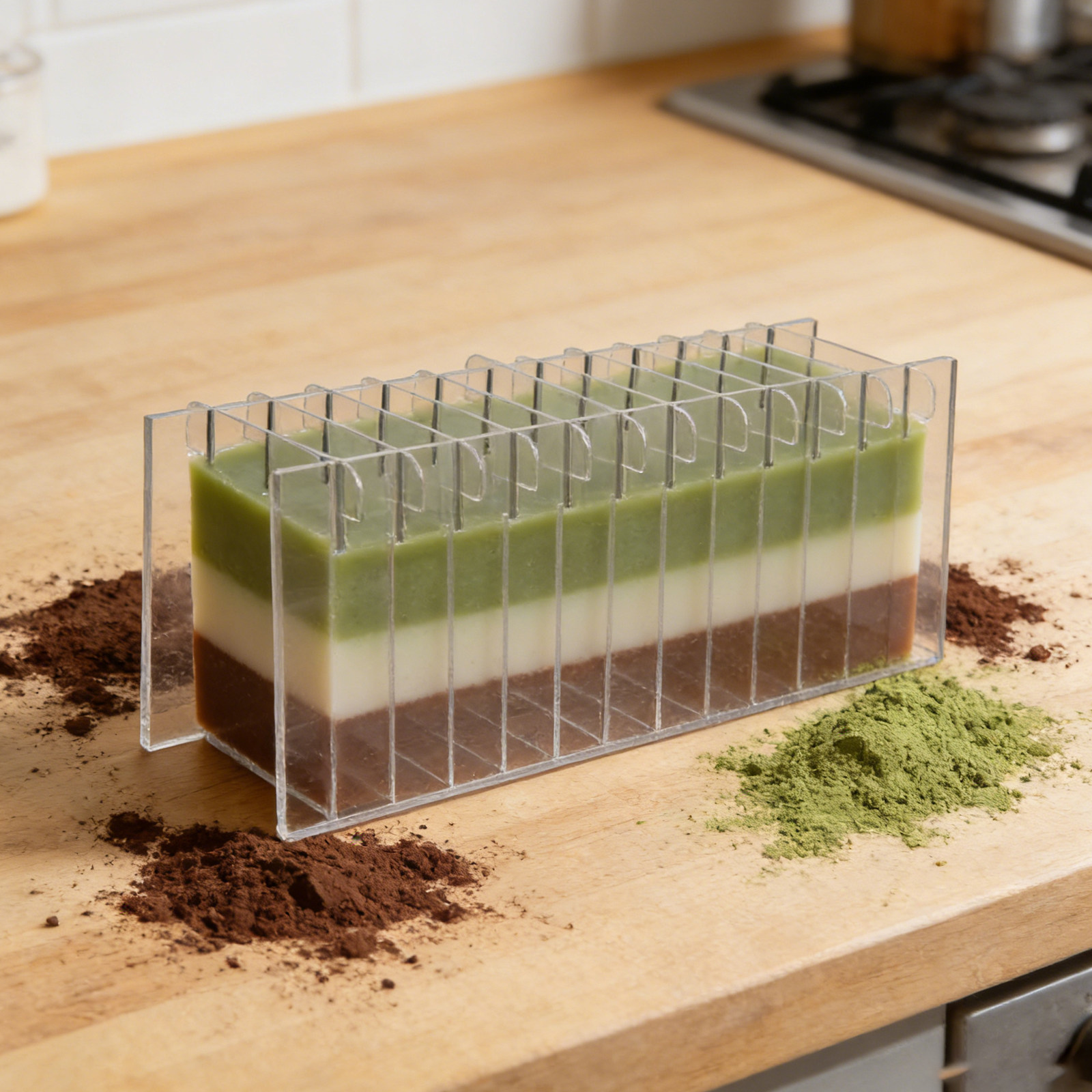 Soap Making Kit For Beginners - Divisore in acrilico per sapone, trasparente,