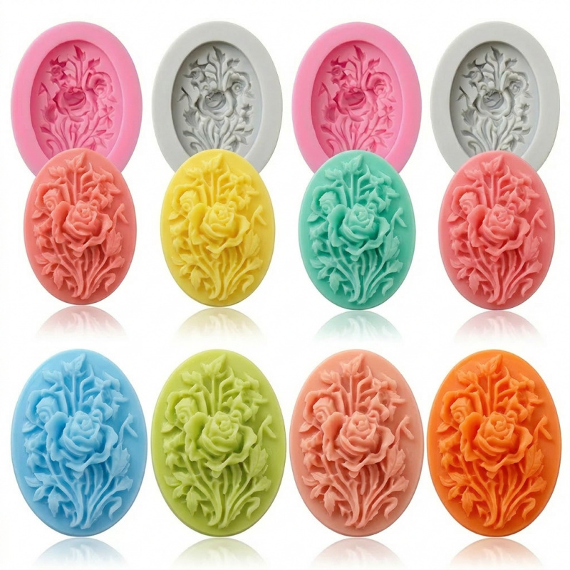 Soap Making Ins - 4 stampi in silicone a forma