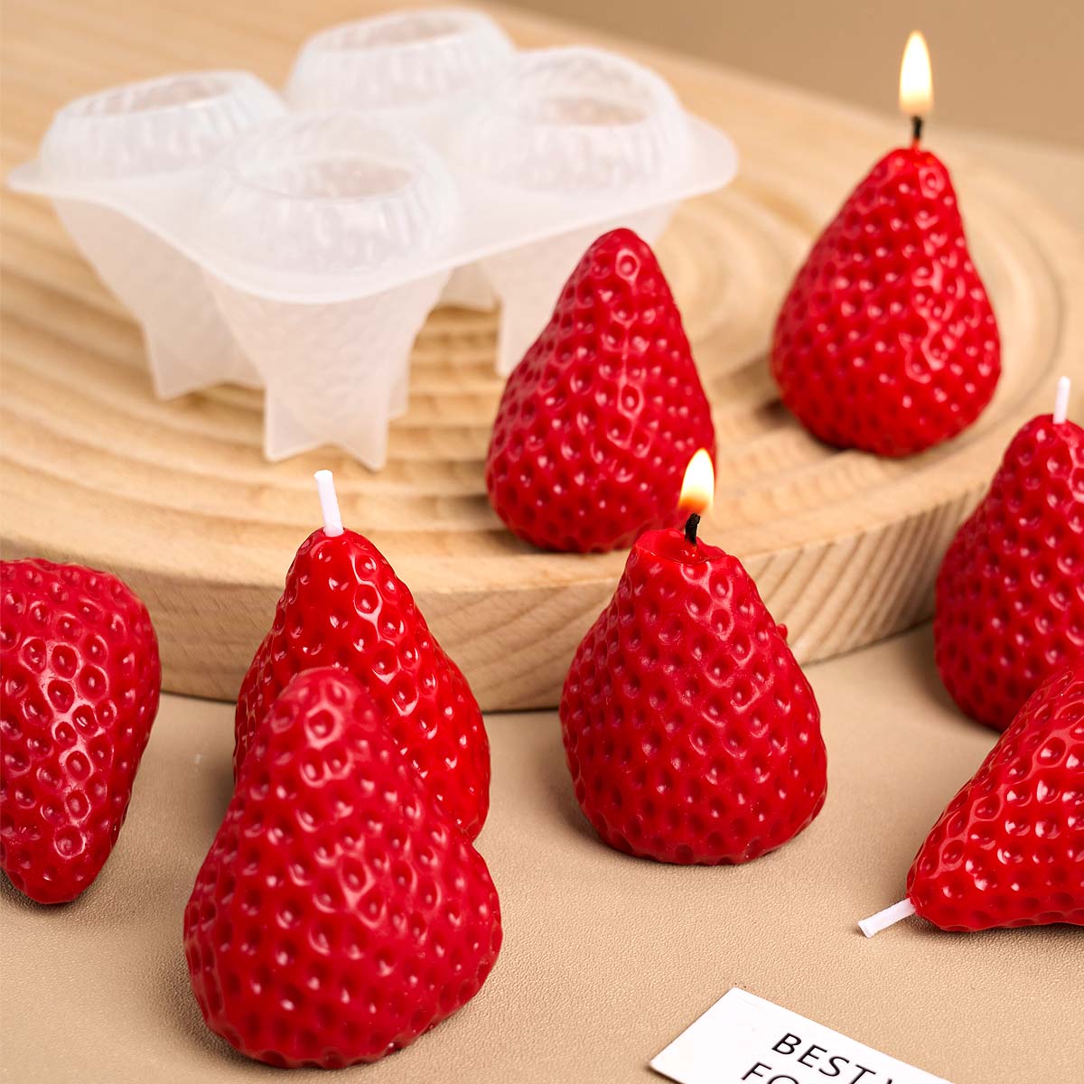 4 pezzi di fragole stampo per  - Soap Making Gifts recensione e prezzo