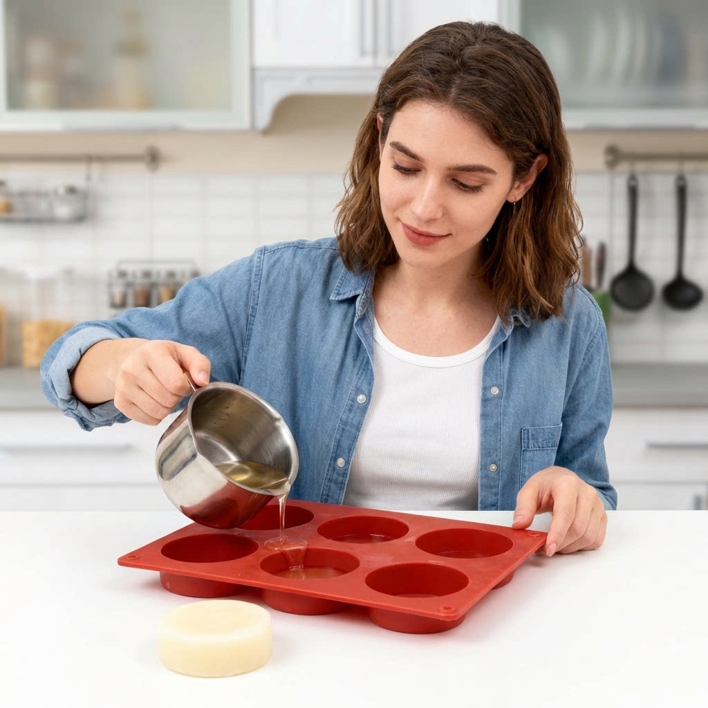 Stampo in Silicone Rotondo per - Soap Making Instructions recensione e prezzo